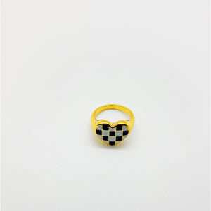 Checkered Passion Ring